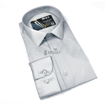 Chemise Slim GRIS Satin