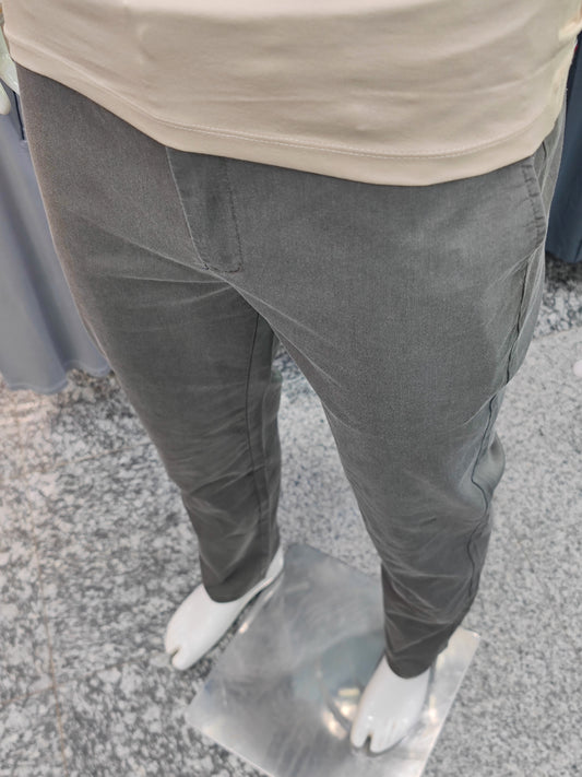 Pantalon toile élastique large  34/42